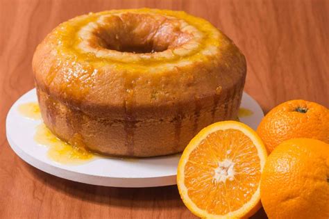 bolo de laranja com calda